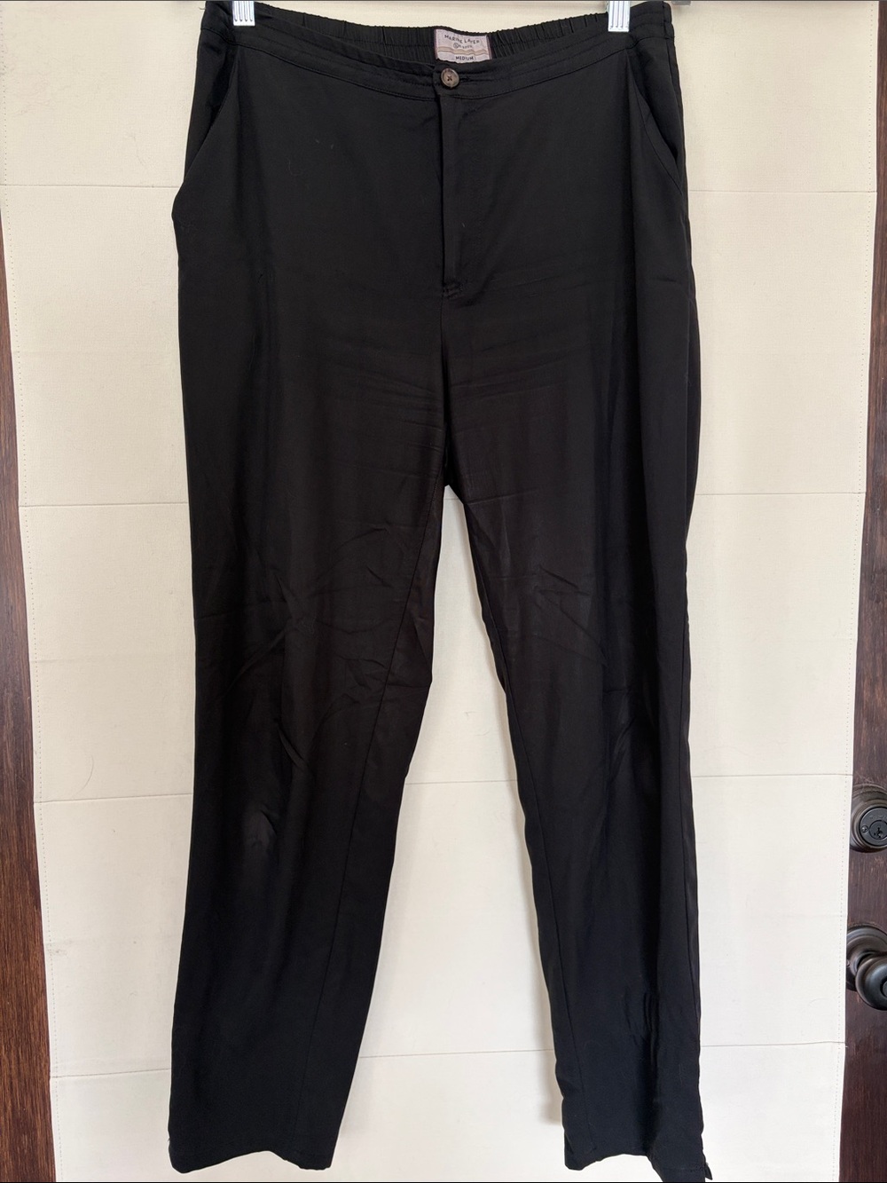 Marine Layer Allison Pant - Black Straight Leg Women's Pants